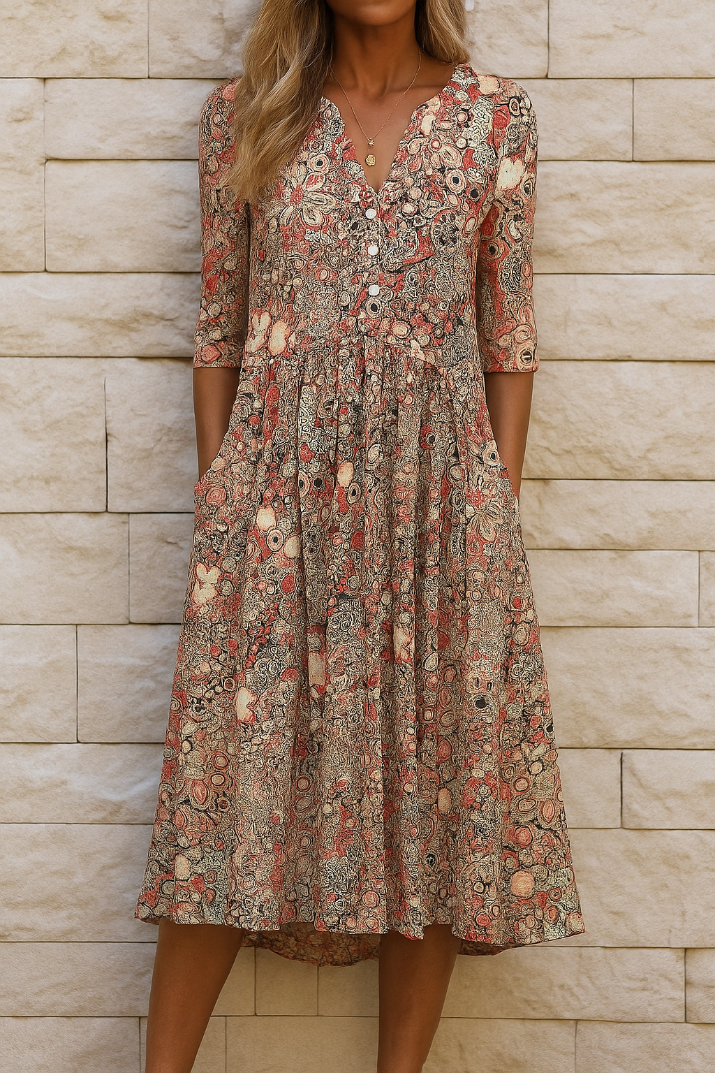 Mirana | Casual V-Neck Dress