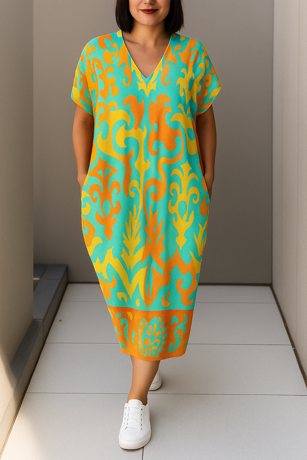 Kate | Casual V-Neck Dress