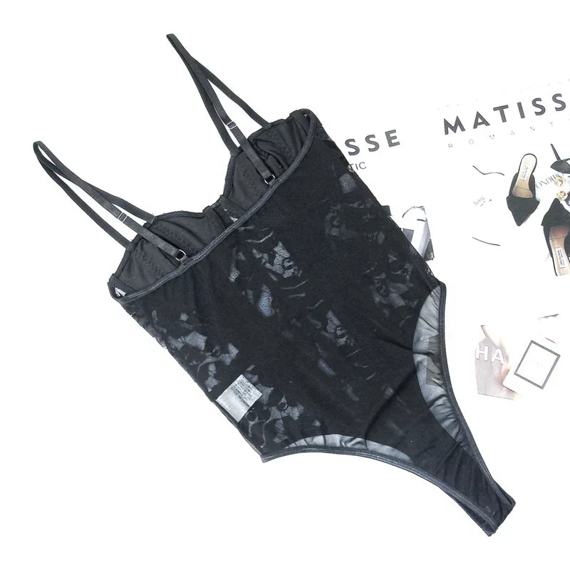 Kassidy | Embroidered Corset Bodysuit