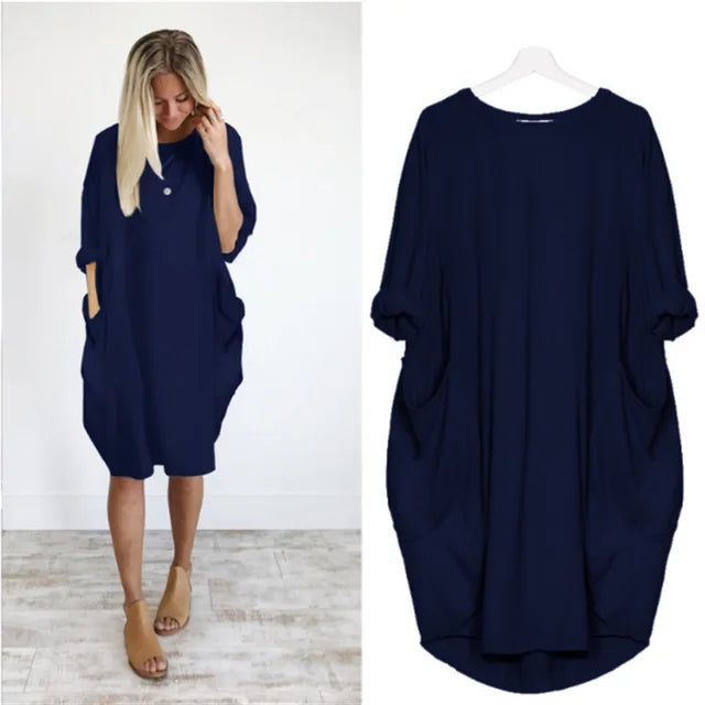 Dahlia | Comfortable Tummy Covering Dress