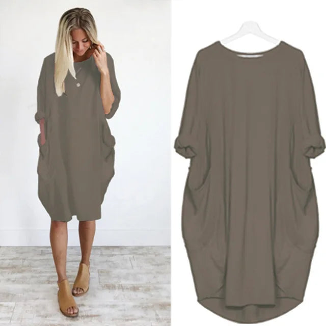 Dahlia | Comfortable Tummy Covering Dress