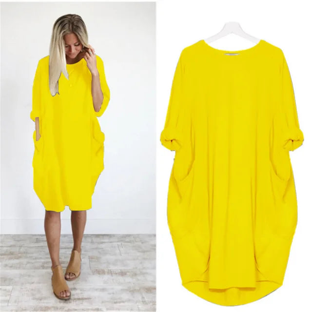 Dahlia | Comfortable Tummy Covering Dress