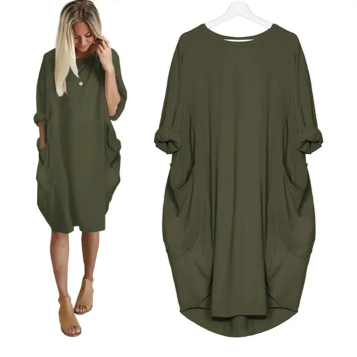 Dahlia | Comfortable Tummy Covering Dress