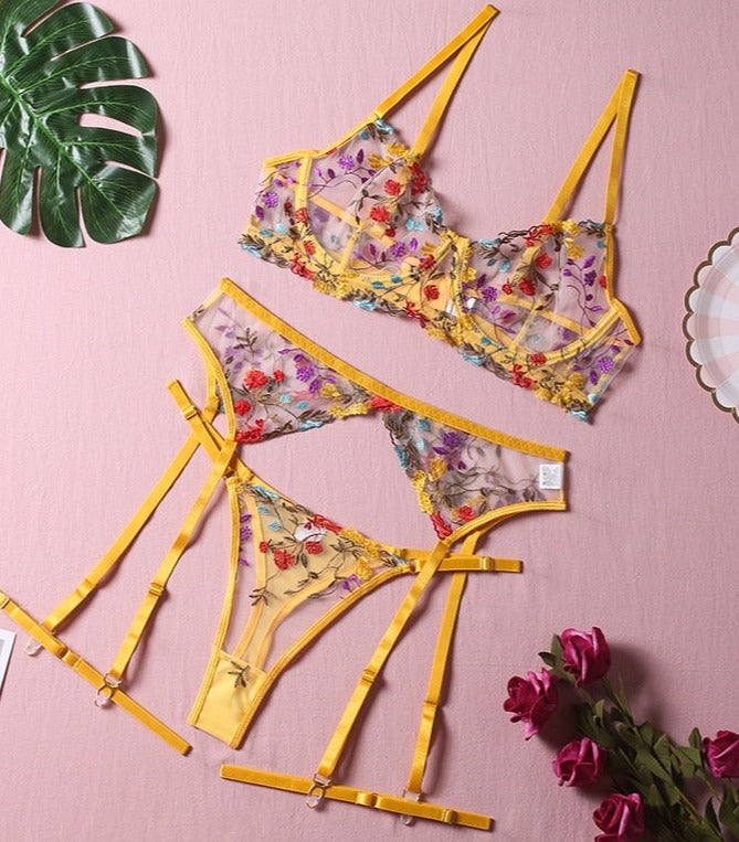 Krista | 3-Piece French Lingerie Set