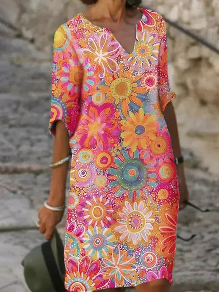 Betty | Colorful Floral Dress
