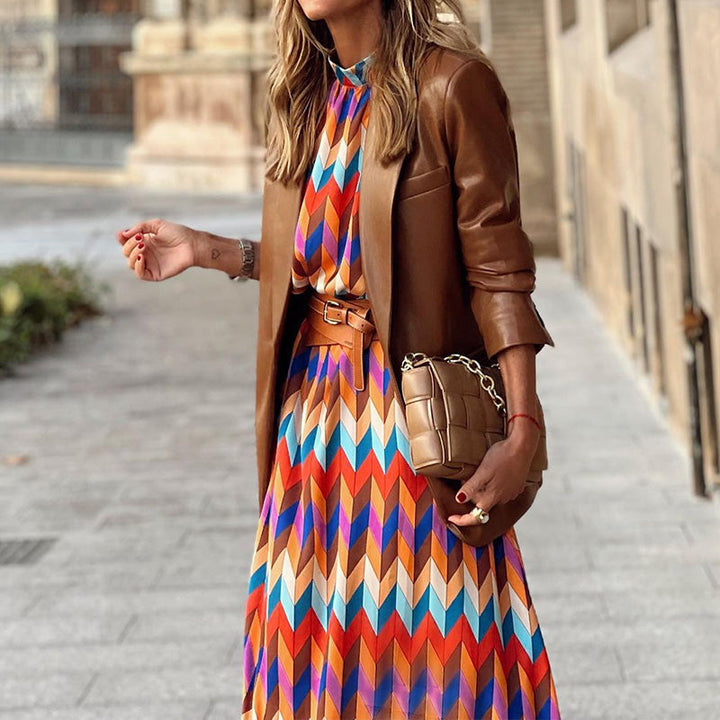 Emery | Vibrant Geometric Dress