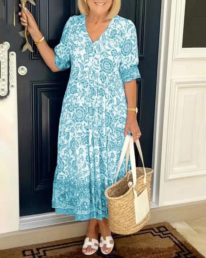 Alison | Bohemian Floral Maxi Dress