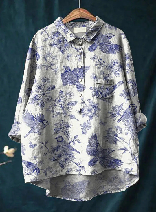 Abby | Cozy Floral Blouse