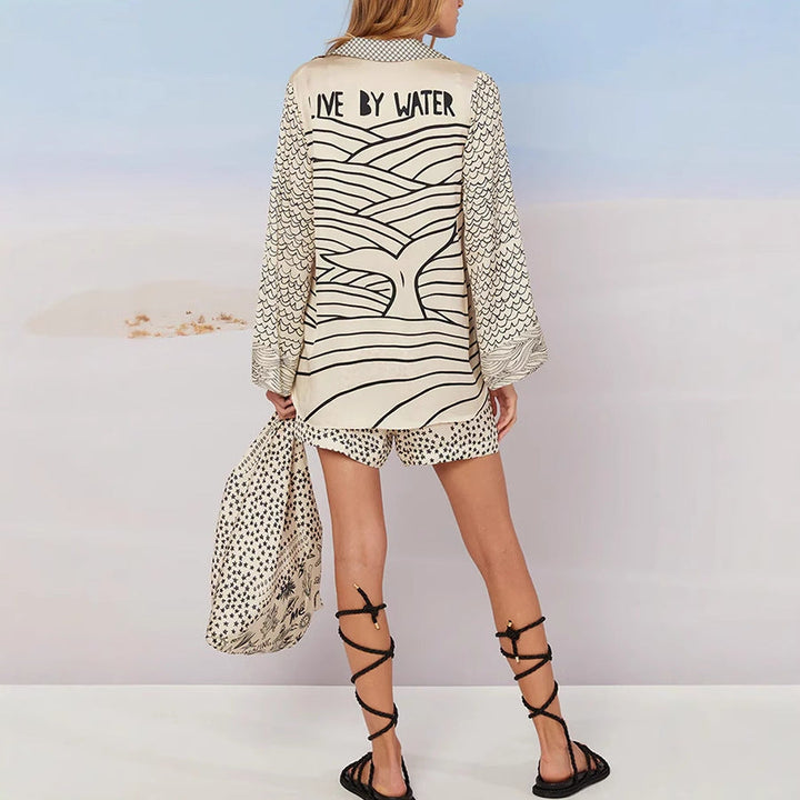 Tarah | Printed Beach Tunic Set
