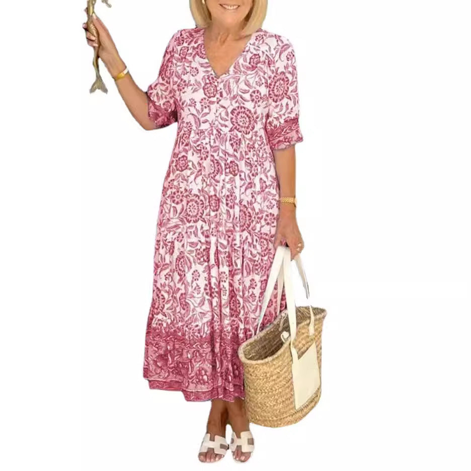 Alison | Bohemian Floral Maxi Dress