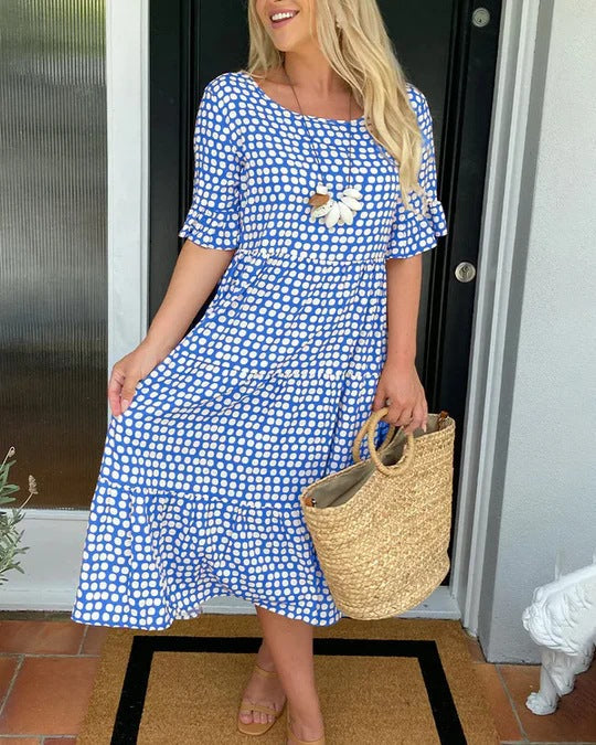 Enza | Effortless Tiered Midi Dress