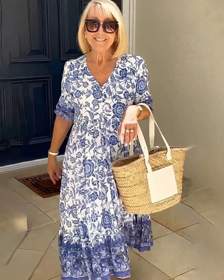Alison | Bohemian Floral Maxi Dress