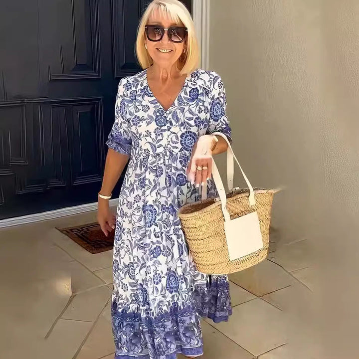 Alison | Bohemian Floral Maxi Dress