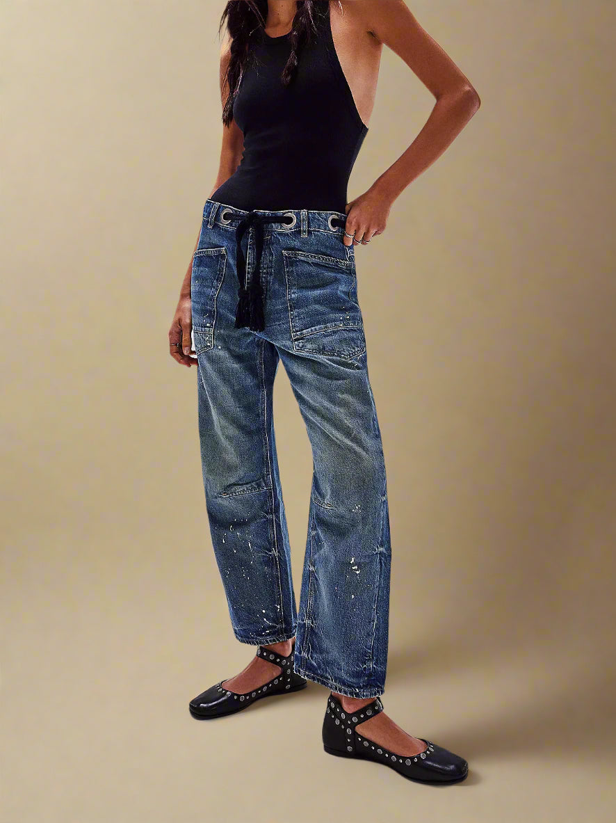 Felicia | Wide Leg Patchwork Pants