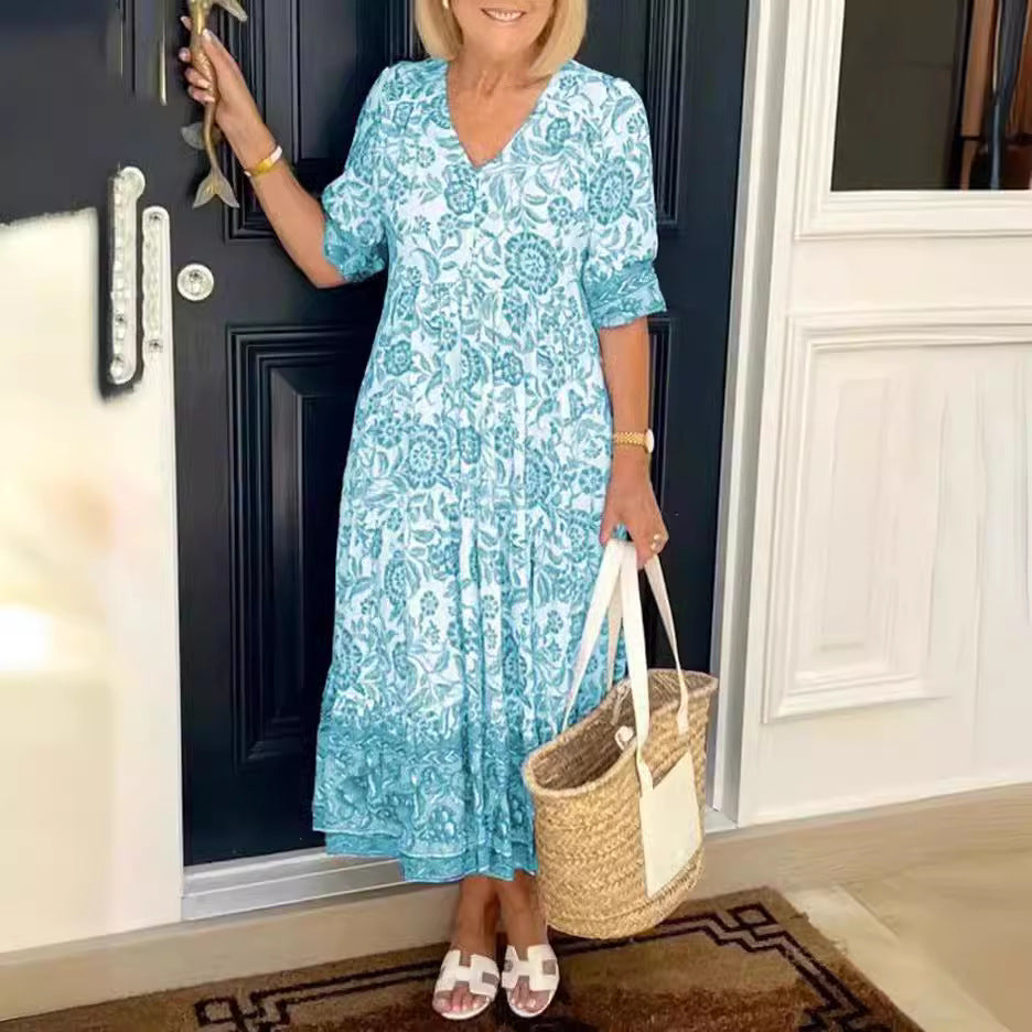 Alison | Bohemian Floral Maxi Dress