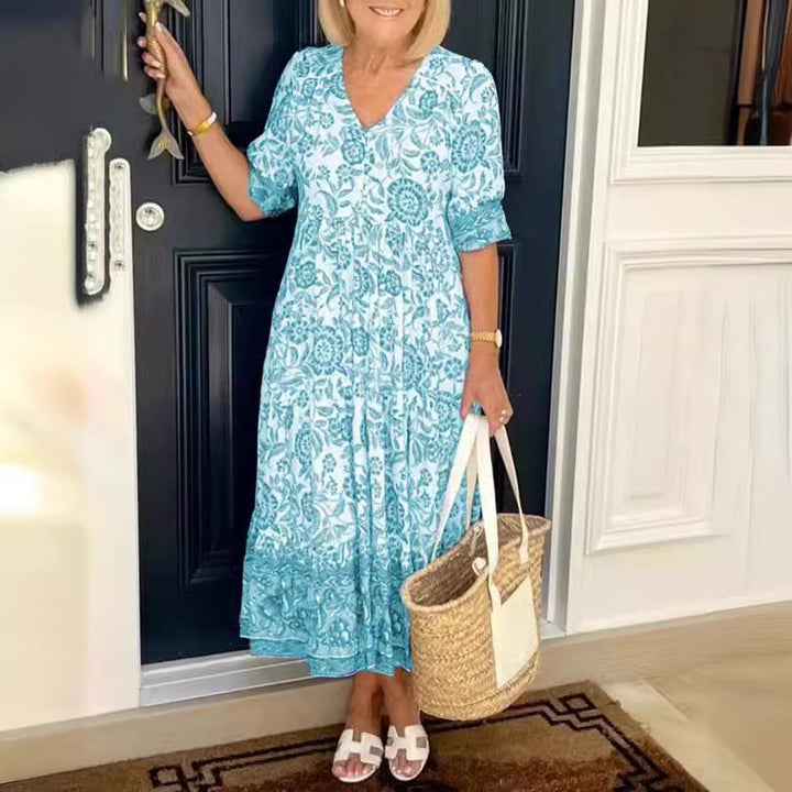 Alison | Bohemian Floral Maxi Dress