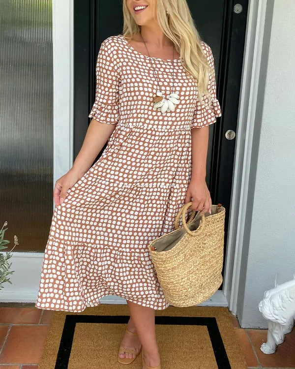 Enza | Effortless Tiered Midi Dress