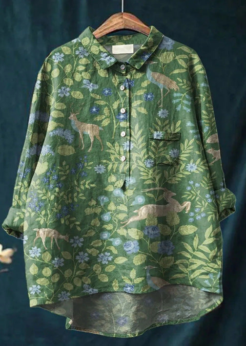 Abby | Cozy Floral Blouse