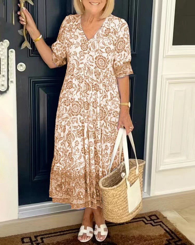 Alison | Bohemian Floral Maxi Dress