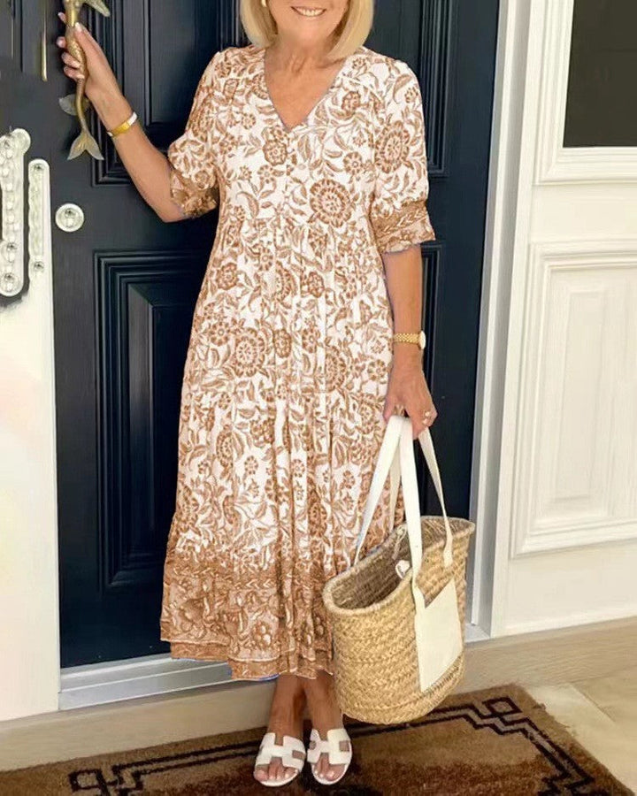 Alison | Bohemian Floral Maxi Dress
