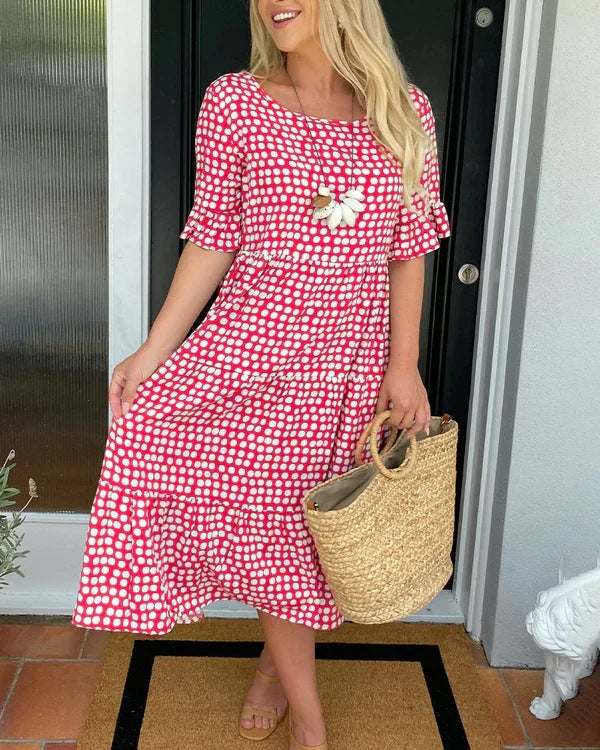 Enza | Effortless Tiered Midi Dress
