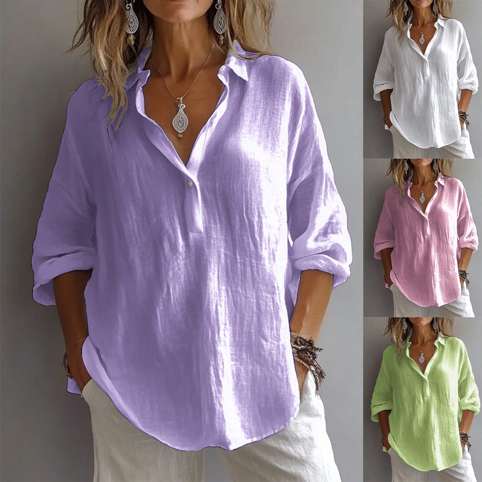 Magda | Effortless V-Neck Blouse