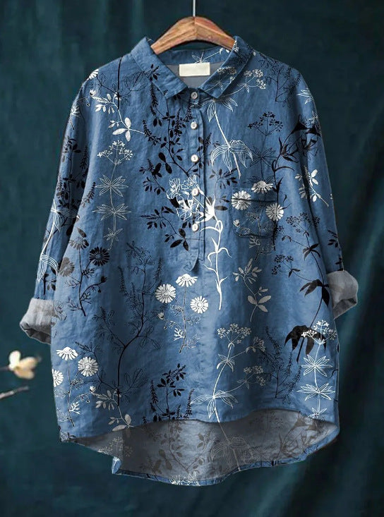 Abby | Cozy Floral Blouse