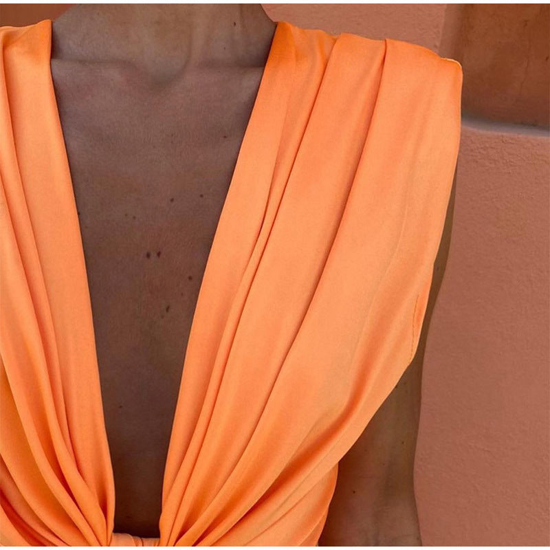Rotchelle | Deep V-Neck Party Dress