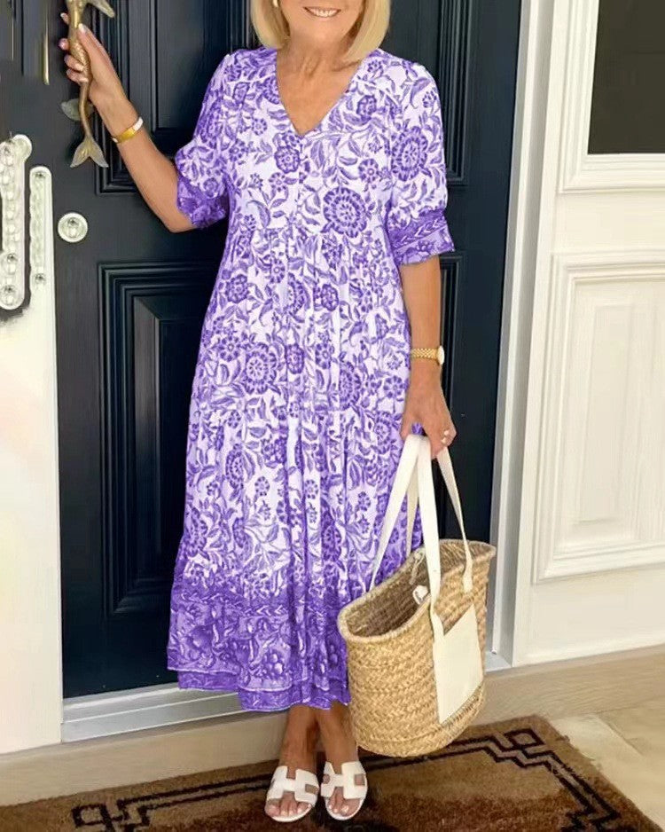 Alison | Bohemian Floral Maxi Dress