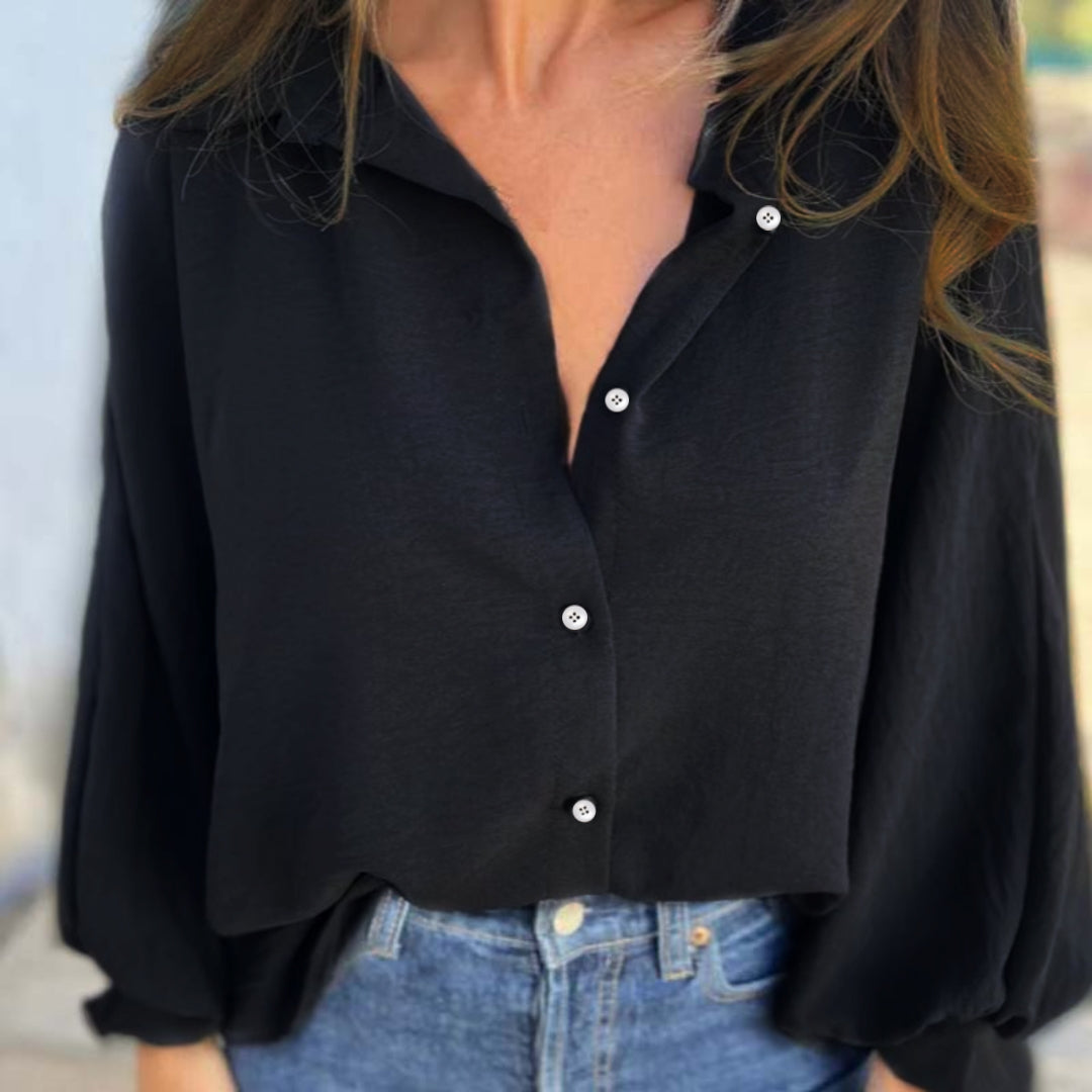 Véronique | Loose Fit Long Sleeve Blouse