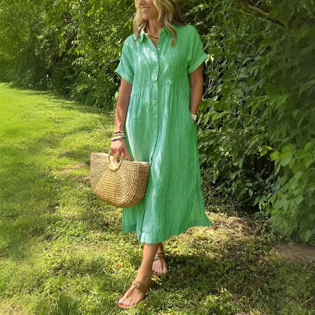 Maidi | Striped Shirt Dress