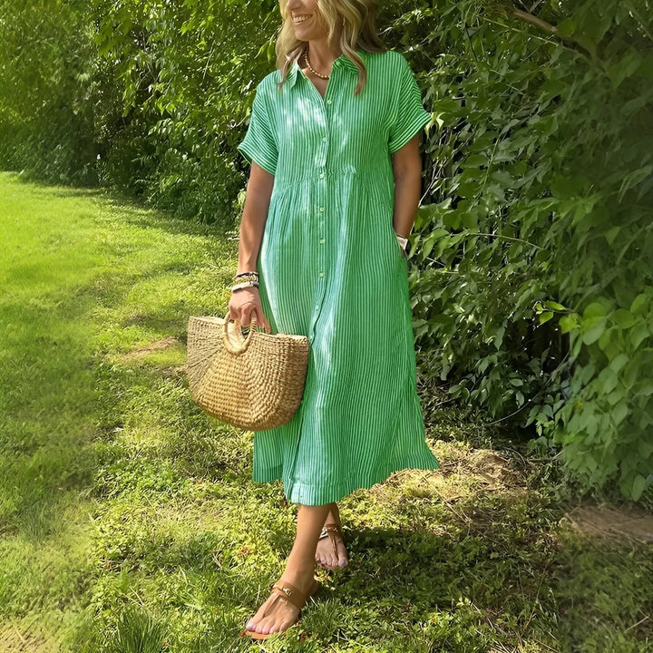 Maidi | Striped Shirt Dress
