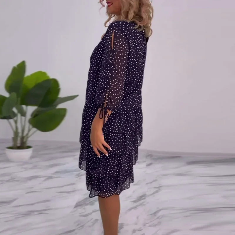 Elaine | Polka Dot Tiered Dress