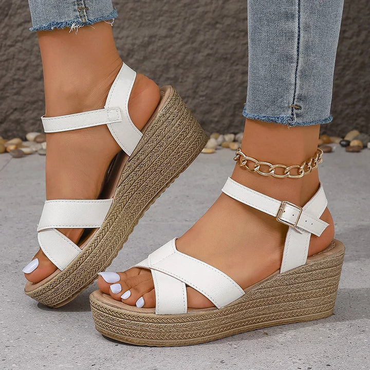 Leigh | Elegant Wedge Sandals