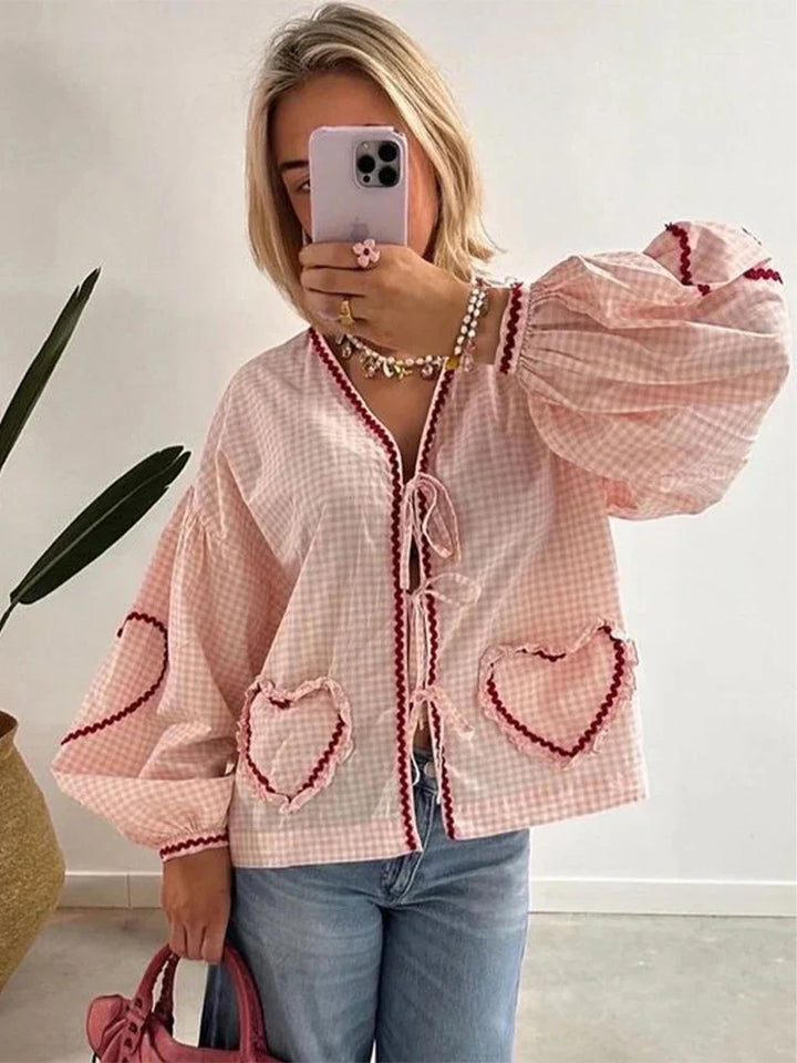 Liane | Coquette Heart Bow Top
