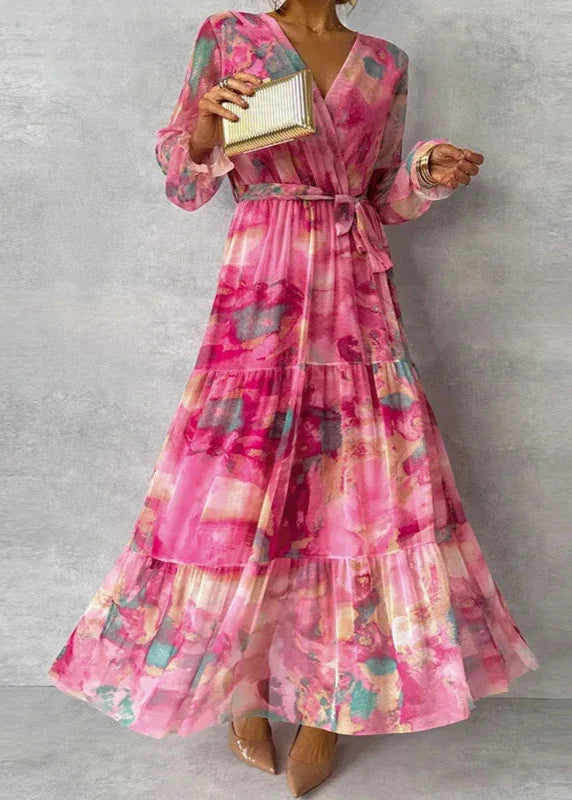 Anne | V-Neck Floral Maxi Dress