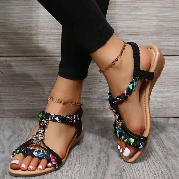 Janeshia | Braided Flat Sandals