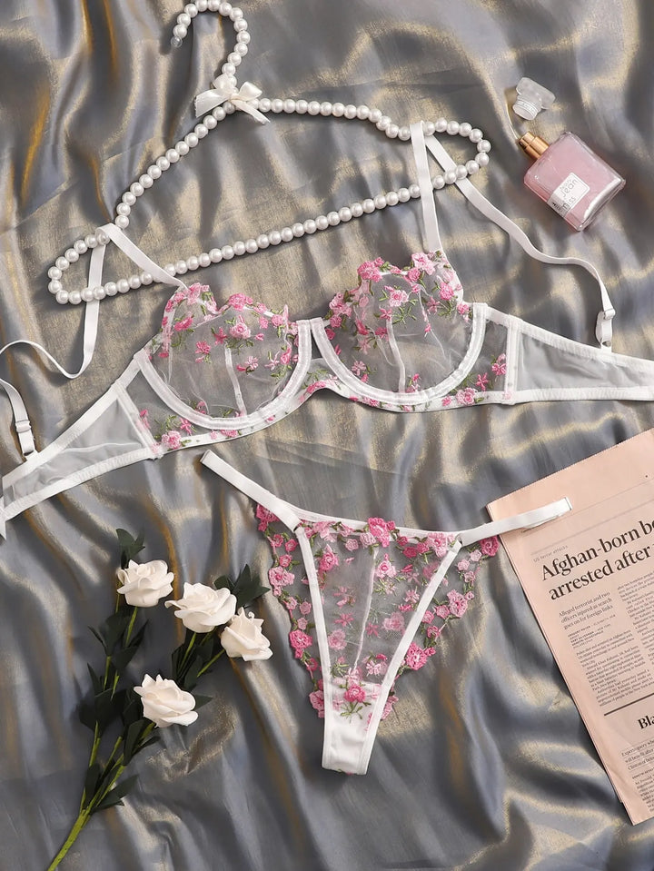 Jazmine | Floral Lingerie Set