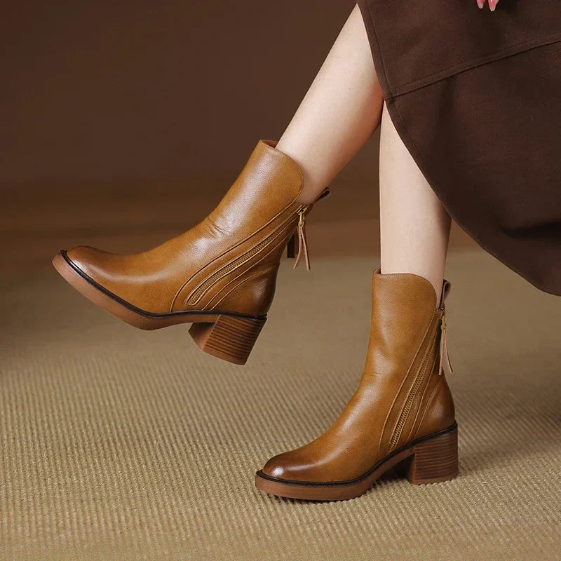 Atasha | Leather Ankle Boots