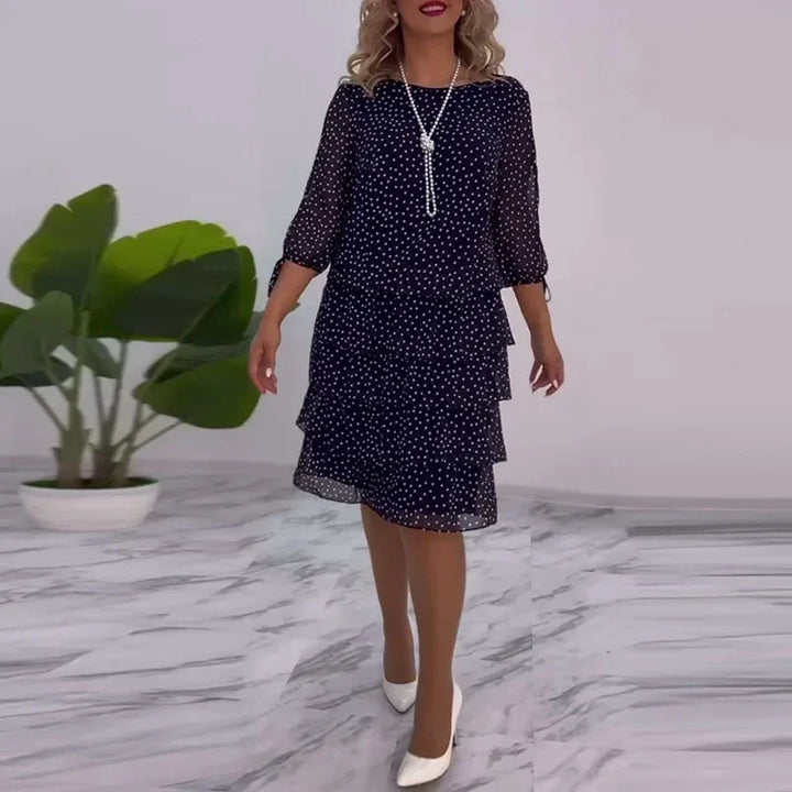 Elaine | Polka Dot Tiered Dress