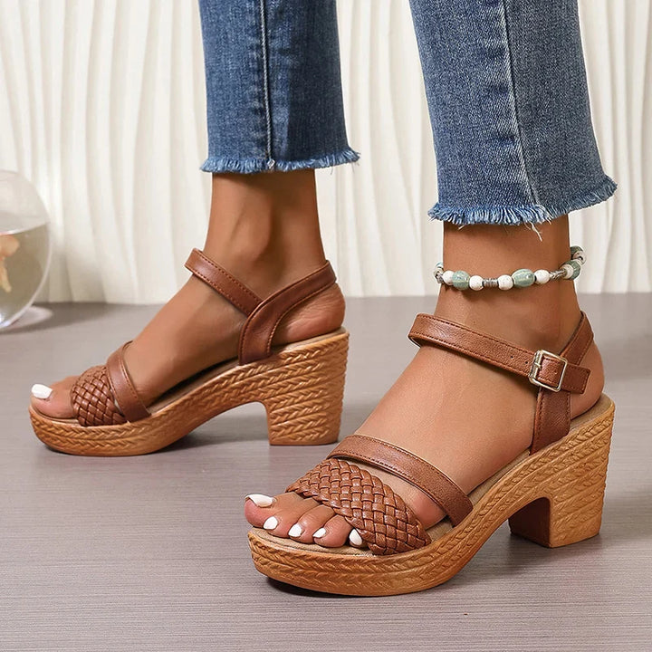Sorrelia | Woven Platform Sandals