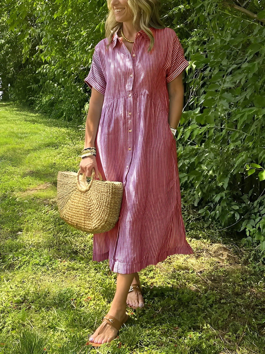 Maidi | Striped Shirt Dress