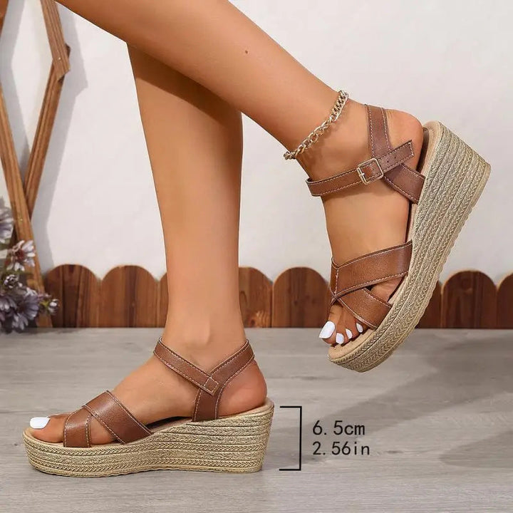Leigh | Elegant Wedge Sandals