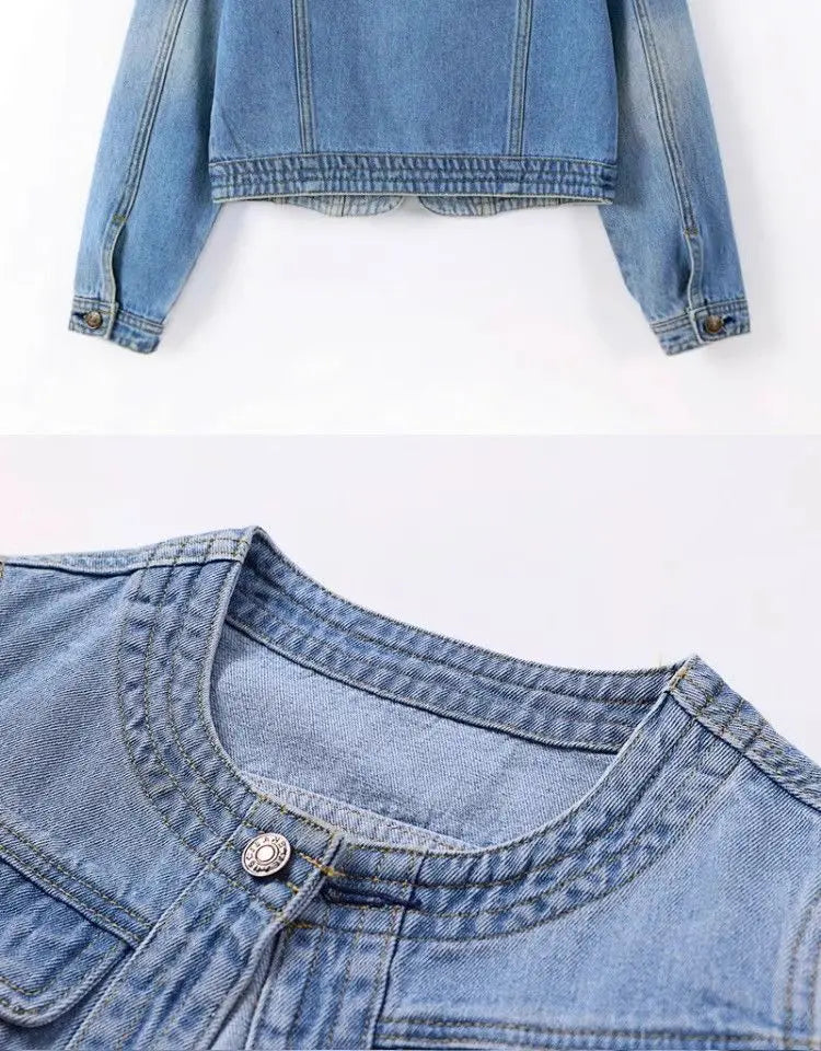 Vanessa | Crop Denim Jacket