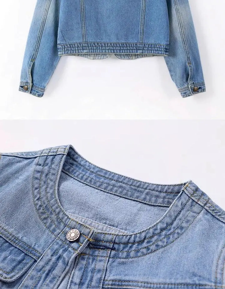 Vanessa | Crop Denim Jacket