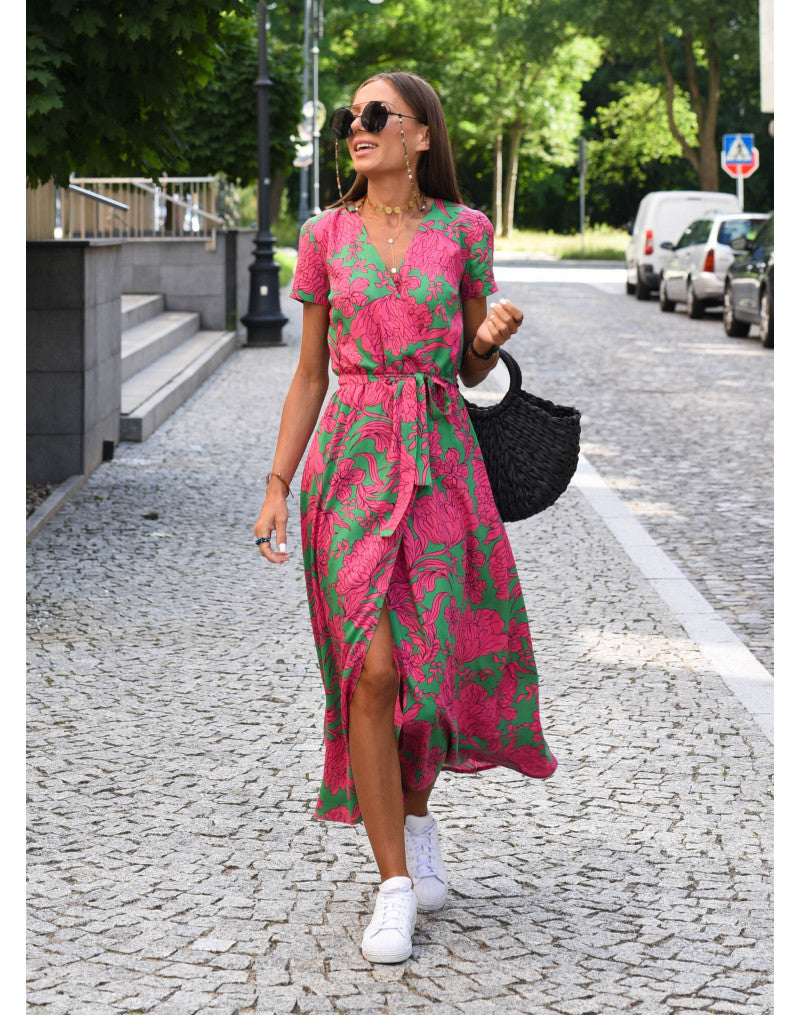Olganda | Floral Wrap Dress
