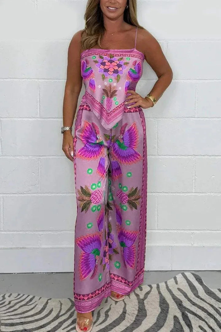 Saylor | Two-Piece Set with Exotic Print