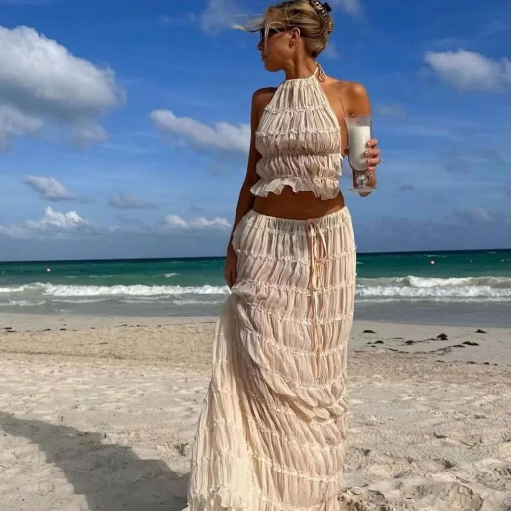 Kim | Pleated Two-Piece Set