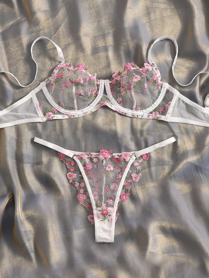 Jazmine | Floral Lingerie Set
