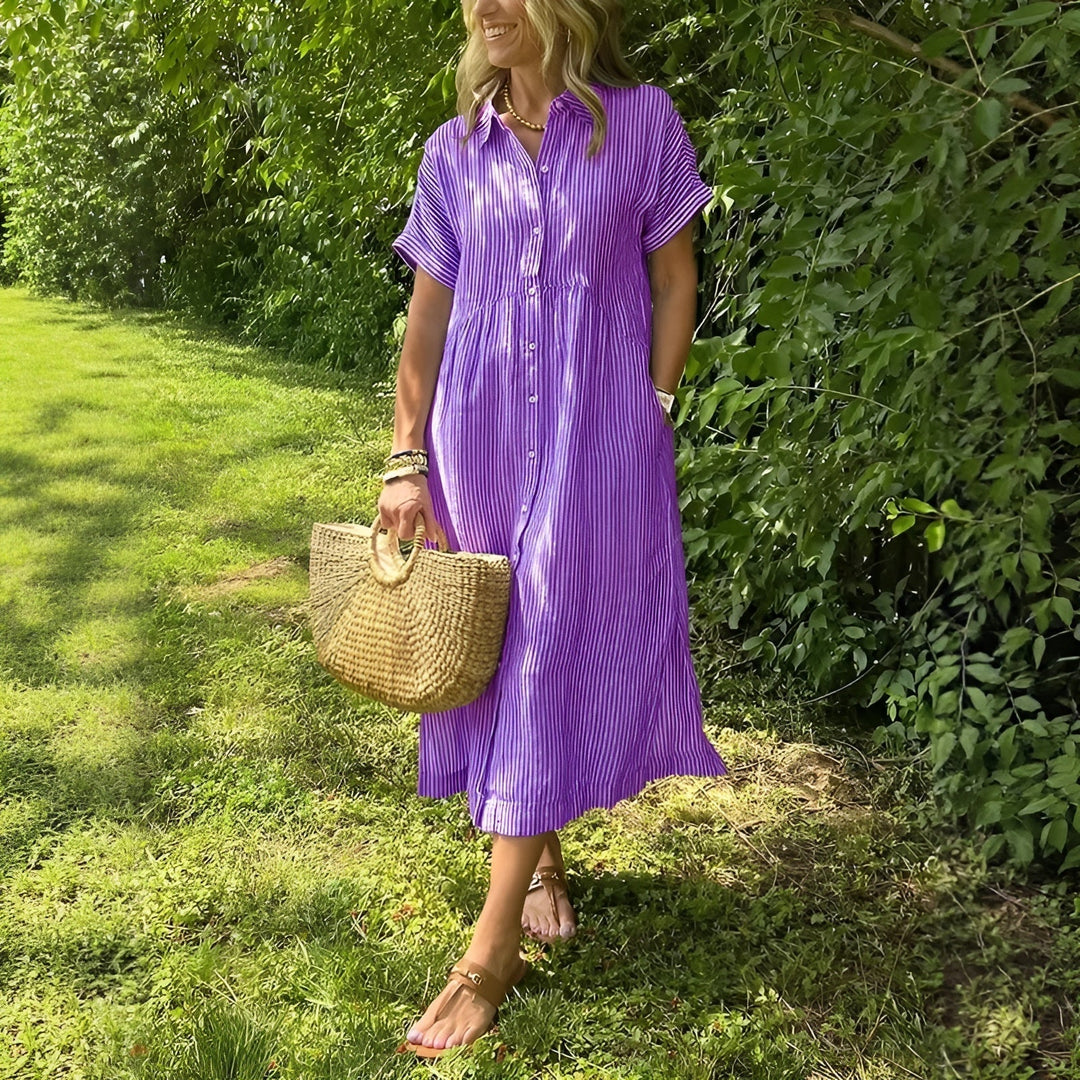 Maidi | Striped Shirt Dress